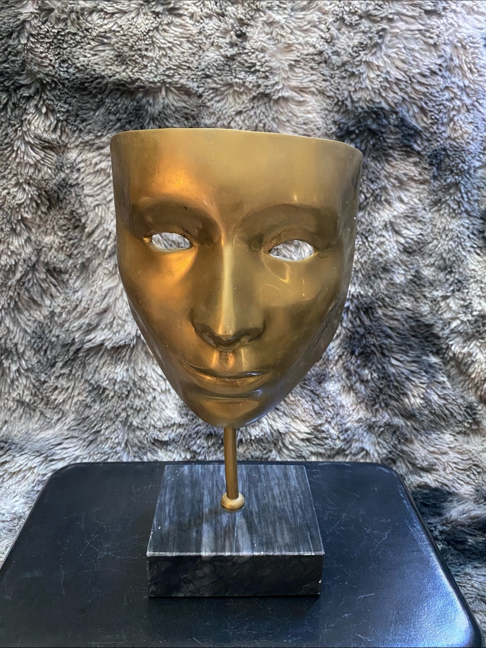Vintage MCM Brass Theater Mask